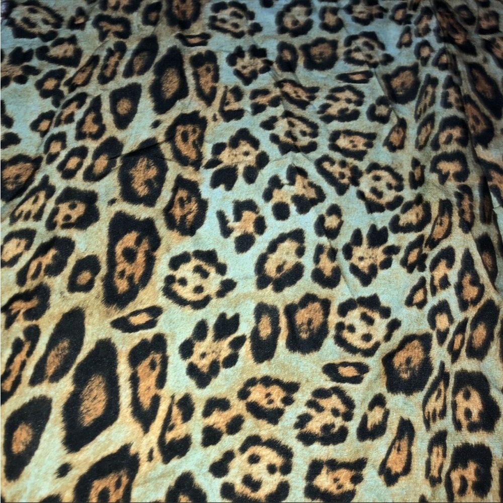 Nasty Gal Womens Green Leopard Print Maxi Skirt 2